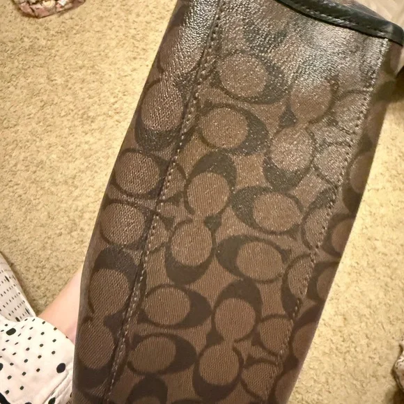 Coach Bennett Brown and Black Satchel Bag - Picture 4 of 9